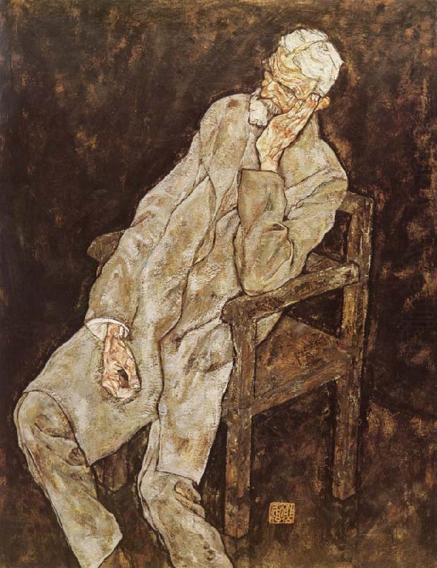 Egon Schiele Portrait of Johann Harms china oil painting image